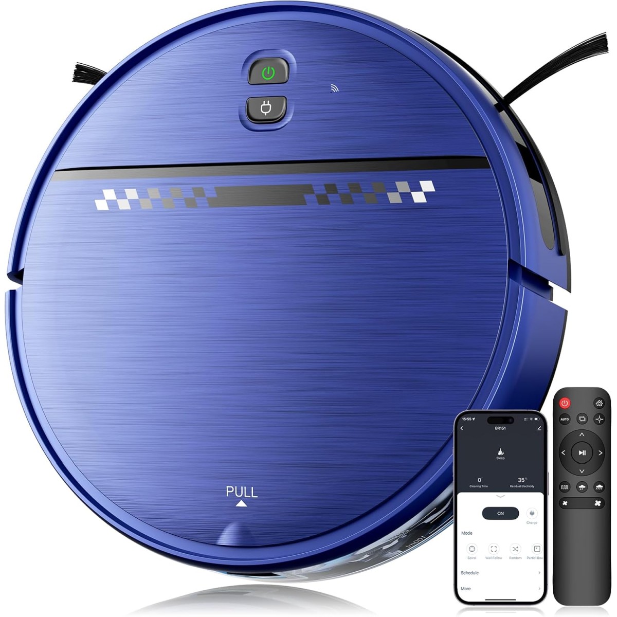 MANVN Robot Vacuum & Mop (Blue)